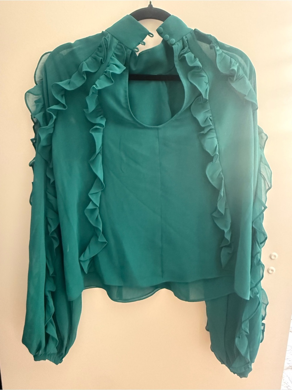 PatBO Ruffle Long-Sleeve Top - Picture 5 of 6
